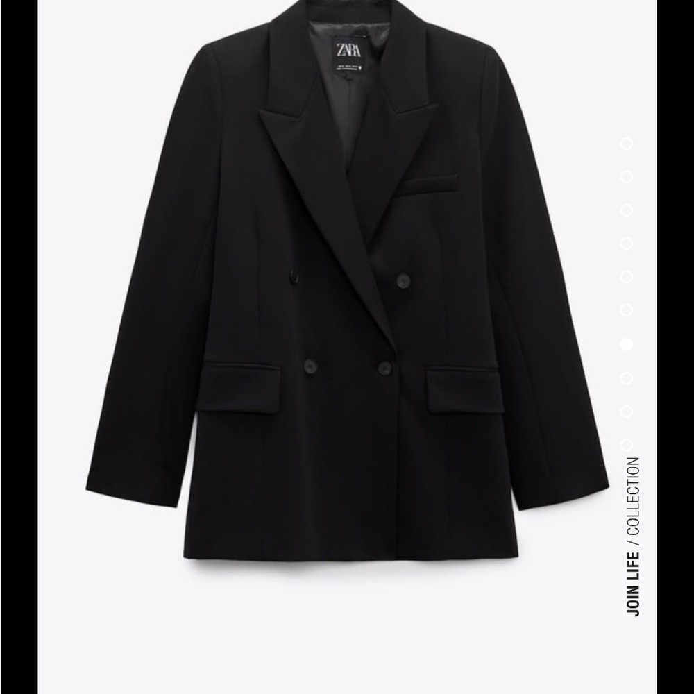 Zara black blazer size xl